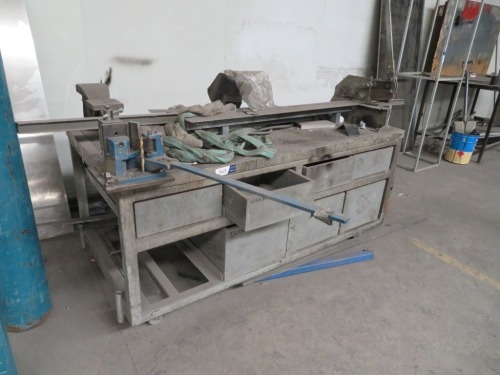 Mobile Work Bench, Bender Shear & Vice