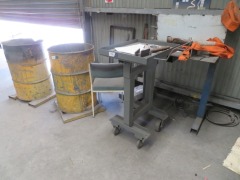 2 x Assorted Steel Fabricated Benches - 3