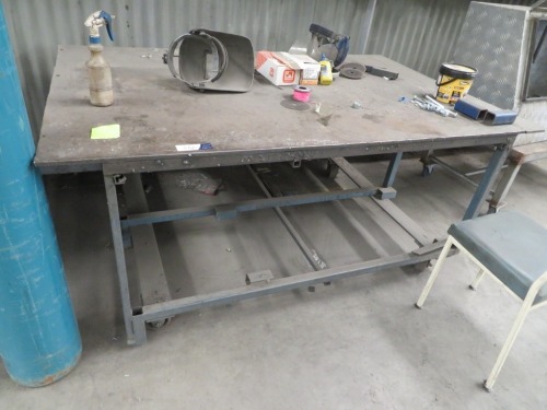 Welders Bench Mobile, Steel Fabricated