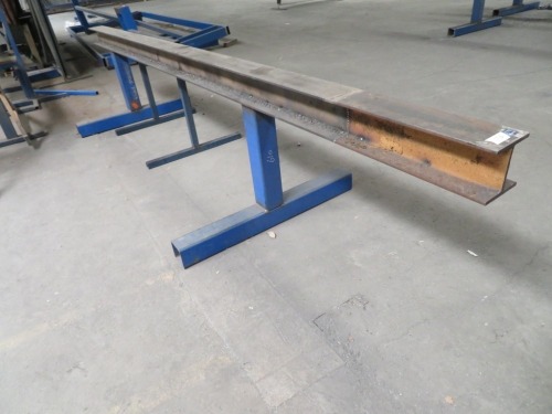 4 x Heavy Duty Stands, H Beam Top Plates