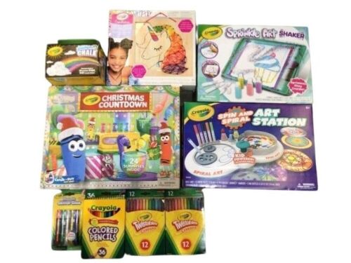 Various Crayola Products Incl. Sprinkle Art Shaker, Colored Pencils, Glitter Glue Pens & More 