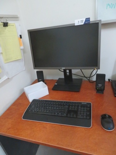 Acer 24" Monitor, Keyboard & Mouse