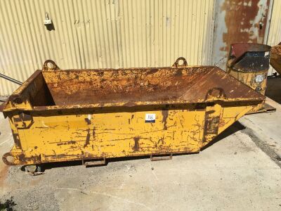 2 x Yellow Steel Murrell Bins, SWL: 1500Kg Capacity