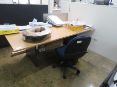 2 x Office Desks, 2 x Mobile Pedestals & 2 x Office Chairs - 2