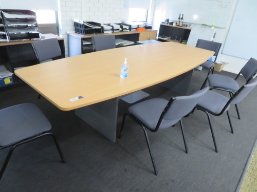 Bow Shape Meeting Table
