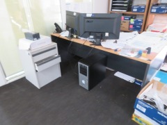 Office Furniture comprising; 1 x Desk, 1 x 3 Drawer Mobile Pedesta - 2