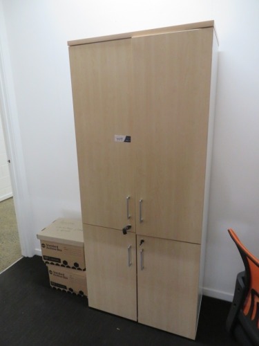 4 Door Storage Cupboard, 800 x 450 x 1800mm H