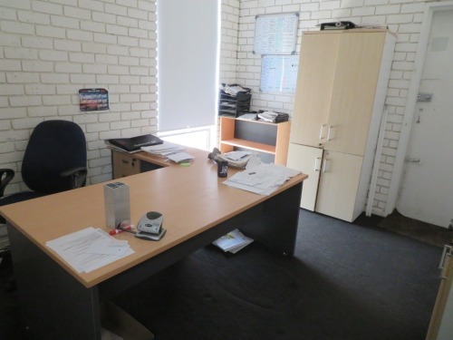 Office Furniture comprising; 1 x Desk with Left Hand Return, Desk, 1800 x 900 x 720mm H