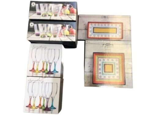 Various Kitchenware Products Incl. Casa Domani Ipanema Square Plate 30cm, 2 x Symphony Glass Sets (12 Glasses) & More