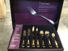 Stanley Rogers Chelsea Gold 56 Piece Cutlery Set   - 2