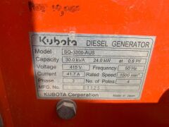 2004 Kubota 30Kva Generator *RESERVE MET* - 6
