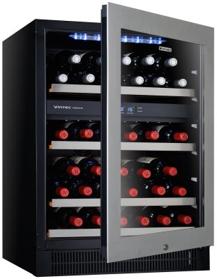 Vintec 40 Bottle Dual Zone Wine Storage Cabinet V40SG2ES3