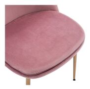 Box of 2 x Pink Velvet Dining Chairs - 3