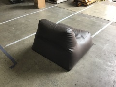 Henry Timi Padded Sofa & Armchair Brown Leather - 14