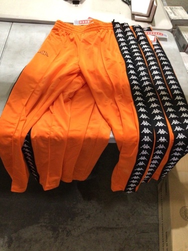 4 x large Kappa orange pants