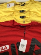 4 x Medium Fila shirts 3 x yellow 1 x red - 2