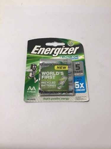 10 x 4 Energizer Recharge Extreme AA Batteries