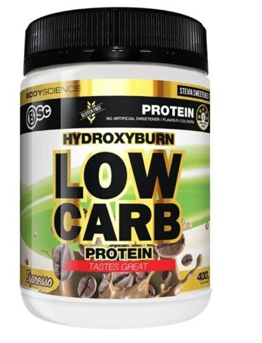 Bulk Pack of 5 x BSC HydroxyBurn Low Carb Protein 400g - Espresso