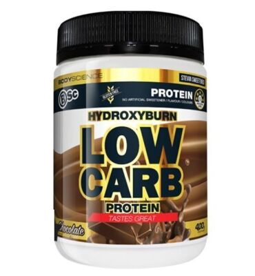 Bulk Pack of 5 x BSC HydroxyBurn Low Carb Protein 400g - Chocolate