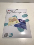 Carton of Rexel Laminating Pouches A4