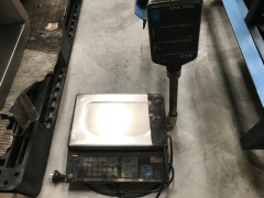 Pallet of Assorted Machine Parts and Scales