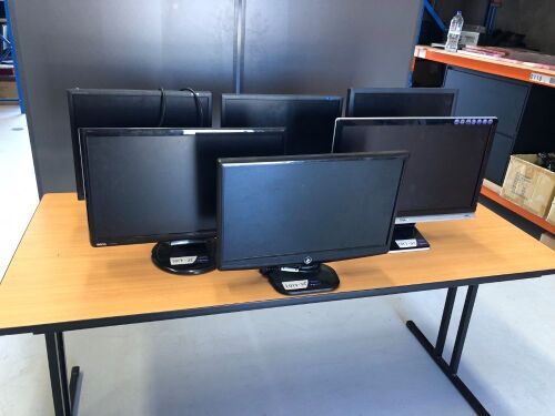 Quantity of 6 x Assorted Computer Monitors
