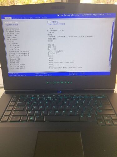 Alienware 15 R3 FHD 15inch Gaming Laptop i7 16gb Ram 256GB SSD