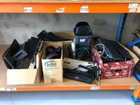 Quantity of assorted keyboards, mice and cables
