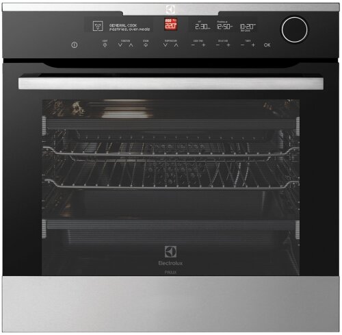 Electrolux EVEP618SC 60cm Pyrolytic Built-In Oven *(1ST IMAGE GUIDE ONLY - UNBOXED - DAMAGED GLASS DOOR)*
