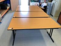 Quantity of 5 x Foldable Tables