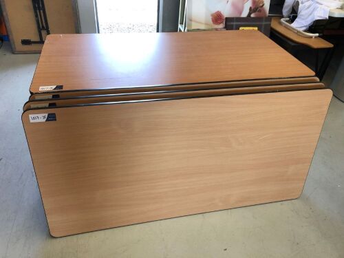 Quantity of 4 x Foldable Tables