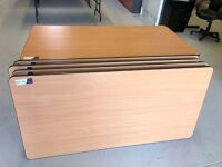 Quantity of 5 x Foldable Tables