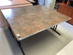 Quantity of 2 x Foldable Tables - 2