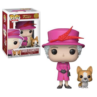 POP Royals - Queen Elizabeth II #01 Pink Dress With Corgi