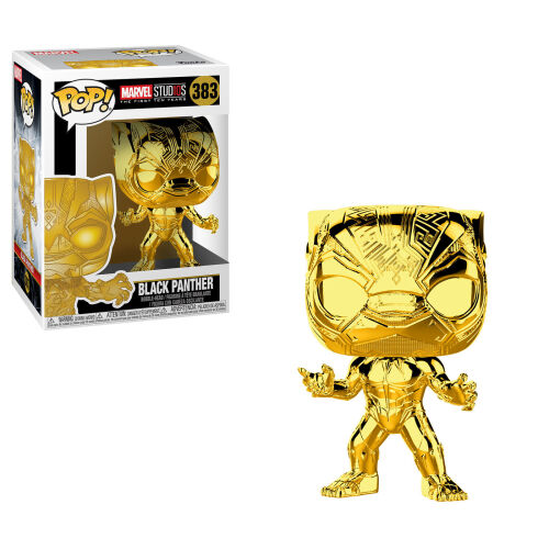 Funko Pop - Marvel Studios First Ten Years - Black Panther Gold Edition #383