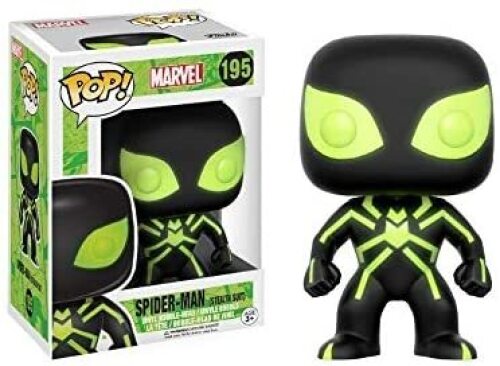 Funko Pop - Marvel Universe - Spiderman (Glow in the dark) #195 Stealth Suit