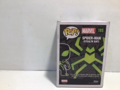 Funko Pop - Marvel Universe - Spiderman (Glow in the dark) #195 Stealth Suit - 3