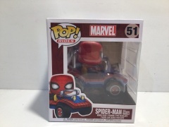 Funko Pop - Marvel Universe - Spiderman with Spiderman on Scooter No# 51 - 2