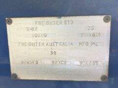 11/1987 Freighter ST3 Tri-Axle Flat Semi Trailer, 12.3m - 20