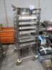 Stainless Steel 10 Tier Tray Trolley