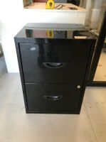 Black 2 Drawer Filing Cabinet
