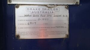 1997 Drake Quad Axle Low Loader - 6