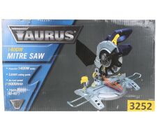 TAURUS 1400W Mitre Saw w/ Laser Cutting Guide. N.B. Condition unknown.(AG-3252) - 2