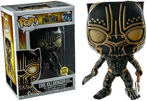 Funko Pop - Marvel Black Panther Erik Killmonger Glow in The Dark Panther Exclusive #279