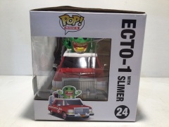 Funko Pop - Ghostbusters ECTO-1 (Red) with Slimer (Summer Convention) #24 - 3