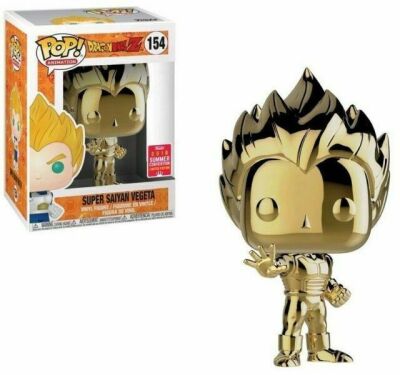 Funko Pop - Dragon Ball Z Super Saiyan Vegeta Gold 2018 Summer Convention Limited Edition #154