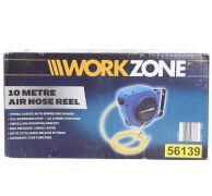 WORKZONE 10M Rewind Air Hose Reel w/ 3M Connection Hose, Swivel Mounting Bracket, Quick Release Fittings & Auto Stop Function.(AG-56139) - 2