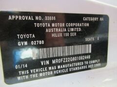 2013 Toyota Hilux 4WD Dual Cab Chassis *RESERVE MET* - 31