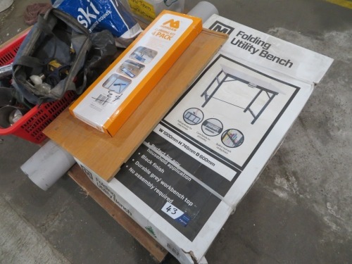 Pallet containing Folding Utility Bench