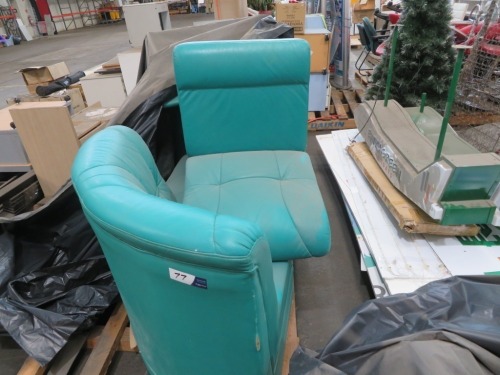 1 x Blue/Green Corner Couch